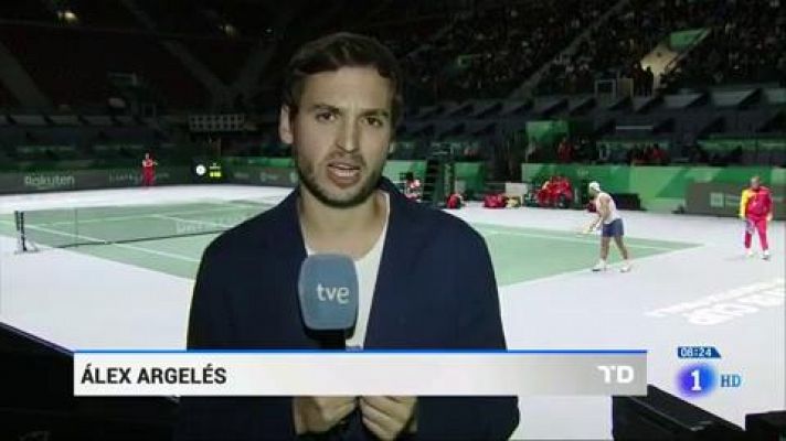 Telediario 1 - Arrancan en Madrid las finales de la nueva Davis, con España en un grupo complicado