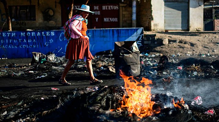 Telediario 1 - Disturbios en Cochabamba