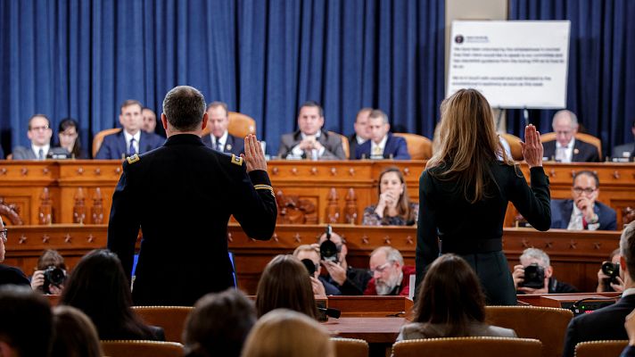 Telediario 1 - La audiencia millonaria del 'impeachment'