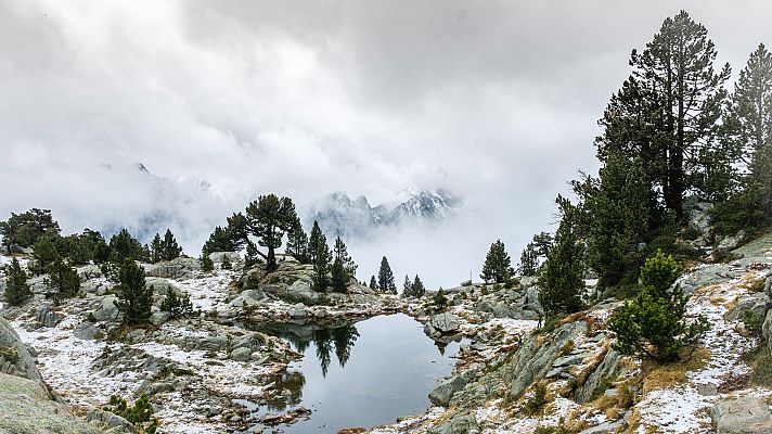 Heladas localmente fuertes en Pirineos