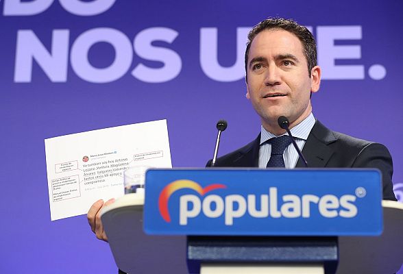 Telediario 1 - 'Sentencia de los ERE': PP, Ciudadanos y VOX exigen responsabilidades a Sánchez