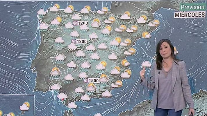 El tiempo - El frente deja lluvias en el centro y sur peninsular
