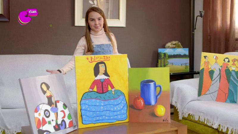 Natalia, una artista del pincel