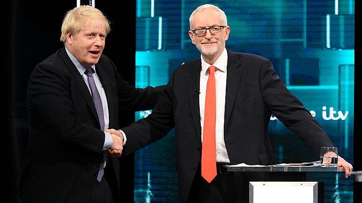 Telediario 1 - Polémica por el Twitter de los conservadores en un debate