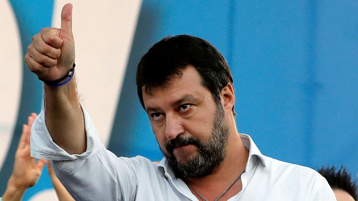 Telediario 1 - Las 'Sardinas' plantan cara a Salvini y la Liga