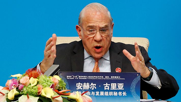 Telediario 1 - La OCDE empeora sus previsiones económicas para España