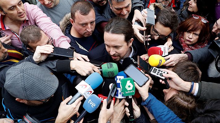 Iglesias, "optimista" sobre las negociaciones para formar un nuevo Gobierno