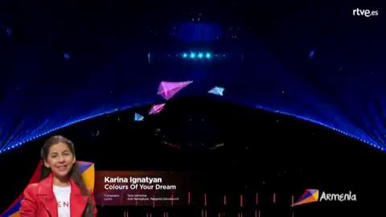 Eurovisión Junior - Armenia canta "Colours of your dream" - RTVE.es 