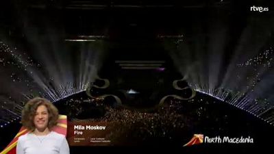 Eurovisin Junior 2019 - Mila Moskov representa a Macedonia del Norte cantando "Fire"