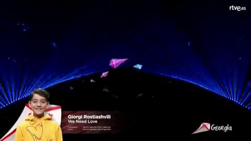 Eurovisin Junior 2019 - Giorgi Rostiashvili canta "We need love" por Georgia