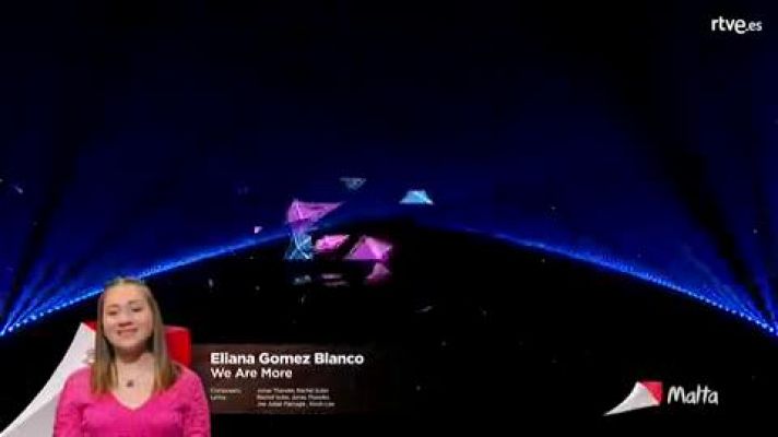 Eurovisión Junior - Eliana Gómez Blanco de Malta canta "We are more"