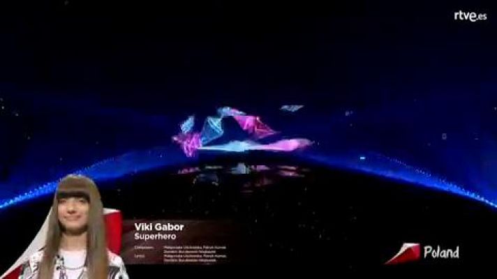 Eurovisión Junior - Viki Gabor representa a Polonia con "Superhero"