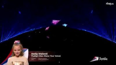 Eurovisin Junior 2019 - Darija Vracevic de Serbia canta "Podigni Glas"