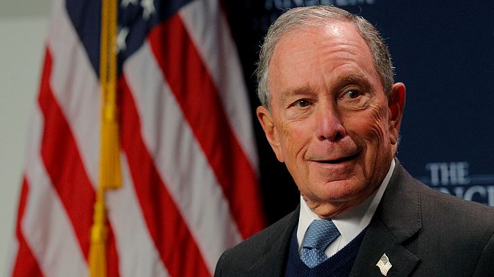 Telediario 1 - Michael Bloomberg presenta su candidatura a la Casa Blanca