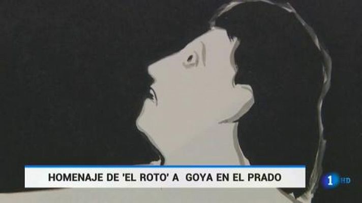 Telediario 1 - 'El Roto' homenajea a Goya en El Prado