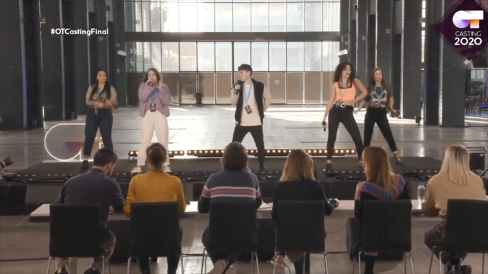 OT 2020 - Violeta, Aída, Nico, Eva y María cantan "1, 2, 3"