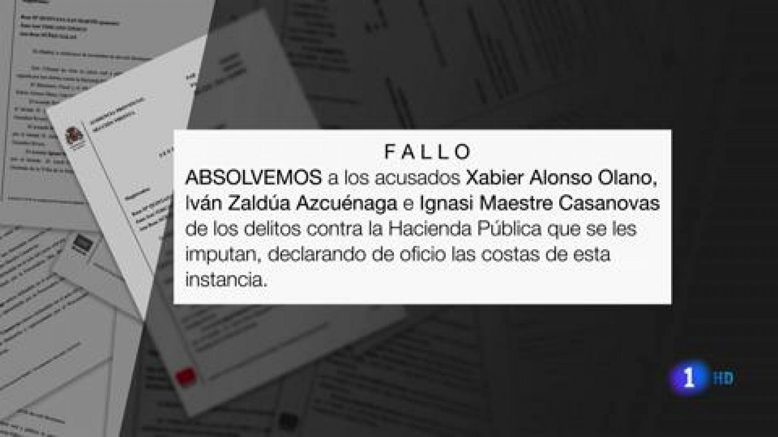 Telediario 1: La Audiencia de Madrid absuelve a Xabi Alonso de tres delitos contra la Hacienda Pública | RTVE Play