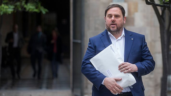 Telediario 1 - El Tribunal Constitucional rompe su unanimidad y avala la prisión preventiva de Junqueras con tres votos discrepantes