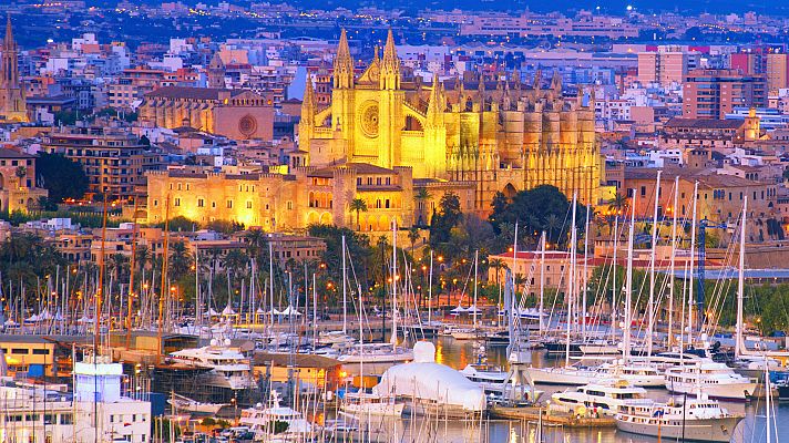 Palma de Mallorca, ciudad en azul