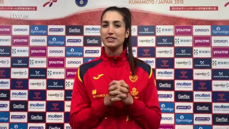 La jugadora espaola analiza el partido ante Rumana con el que Espaa ha debutado en el Mundial de balonmano femenino de Japn 2019.