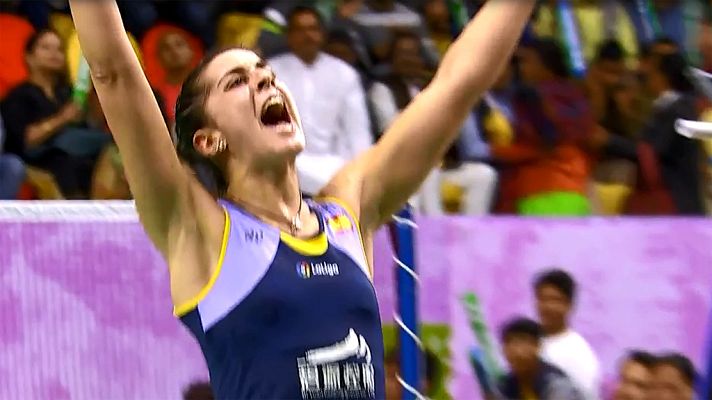 Telediario 1 - Carolina Marín accede a la final en el torneo de Lucknow