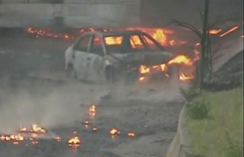 Impresionante explosión en Detroit