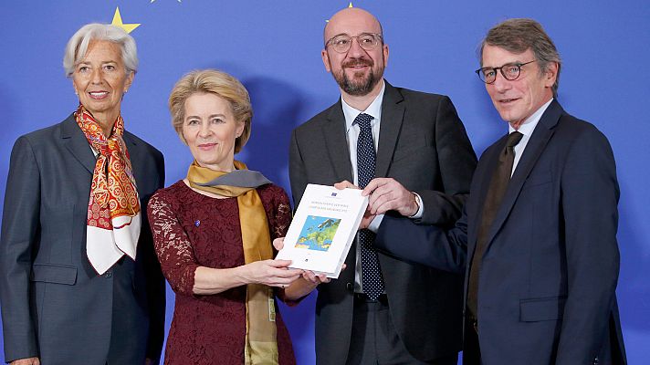 Telediario 1 - Los líderes de las principales instituciones de la UE para los próximos cinco años inician su mandato