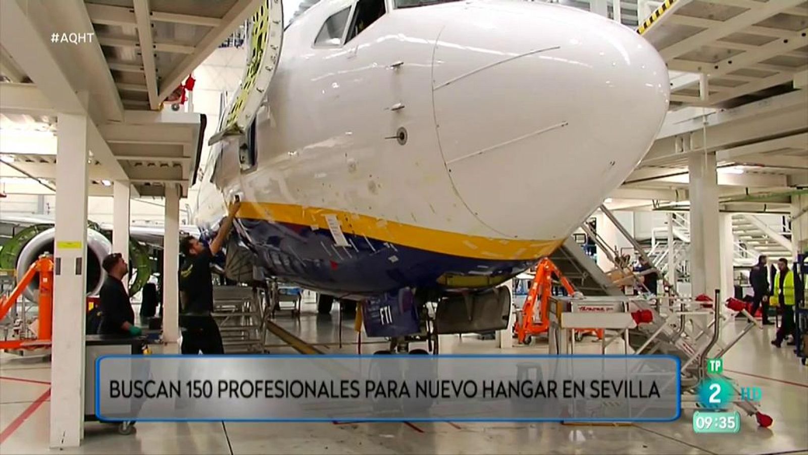 Aquí hay trabajo: 150 empleos en nuevo hangar en Sevilla | RTVE Play