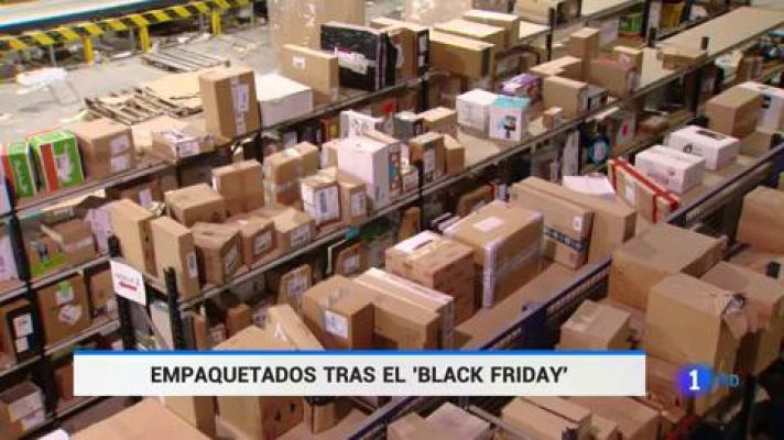 Día récord de reparto de paquetes tras el Black Friday