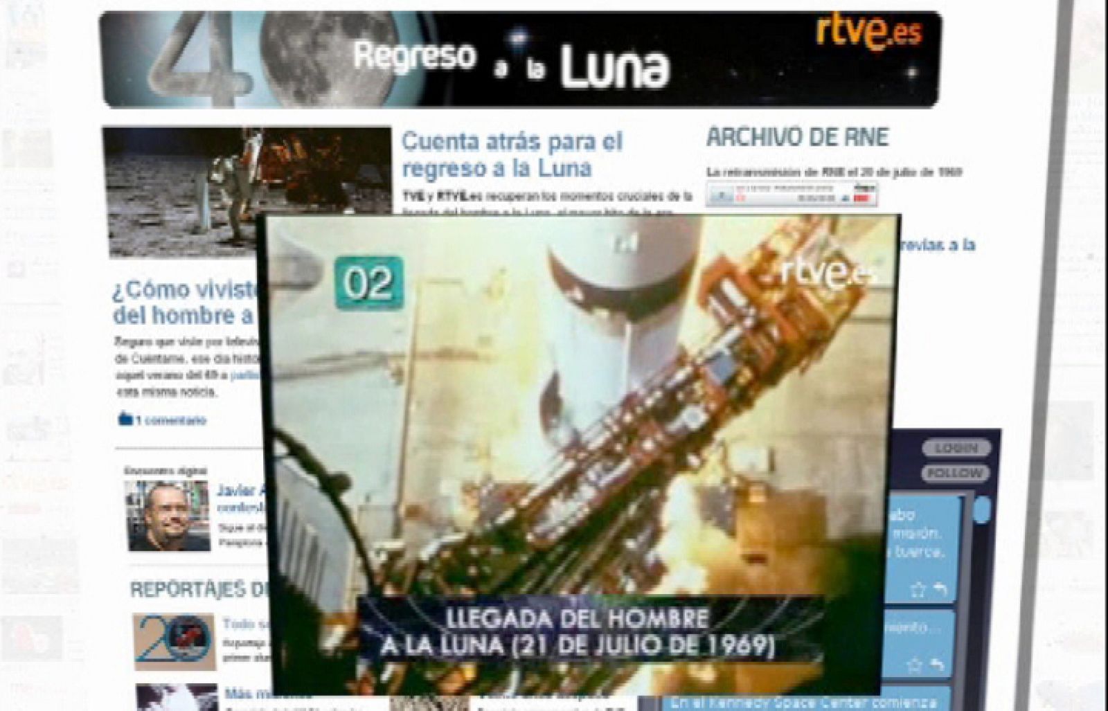 El próximo lunes 20 de julio Televisión Española emitirá "Regreso a la Luna"