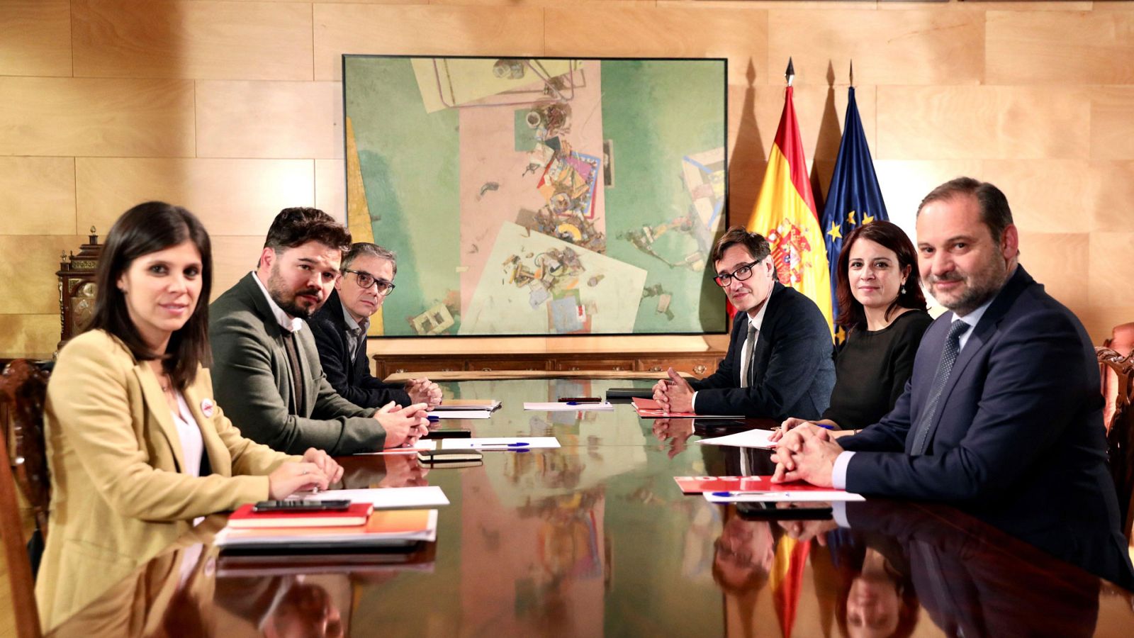 PSOE y ERC se reafirman en la "vía política" como solución al conflicto en Cataluña