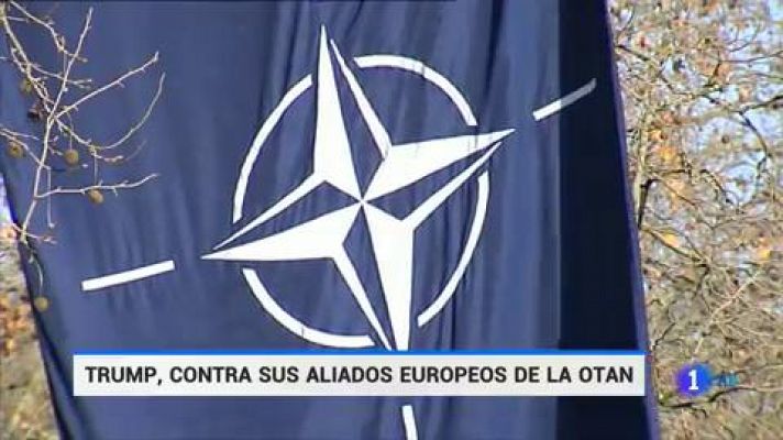 Telediario 1 - Trump y Macron protagonizan un rifirafe en el comienzo de la cumbre de la OTAN