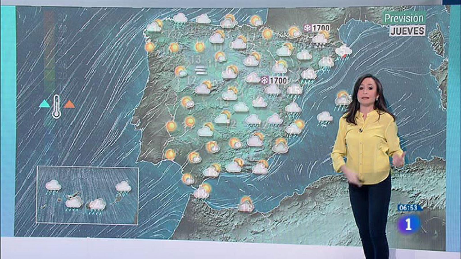 Tiempo | Hoy lloverá en Cataluña, Comunidad Valenciana, Baleares y Canarias - RTVE.es