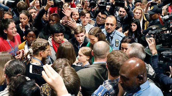 Informativo 24h - Greta Thunberg llega a la Cumbre del Clima para unirse a la sentada de los jóvenes