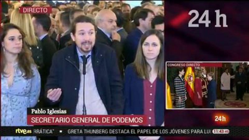 Pablo Iglesias: "Aquel que acuse a Podemos de un delito, que acuda a los tribunales"