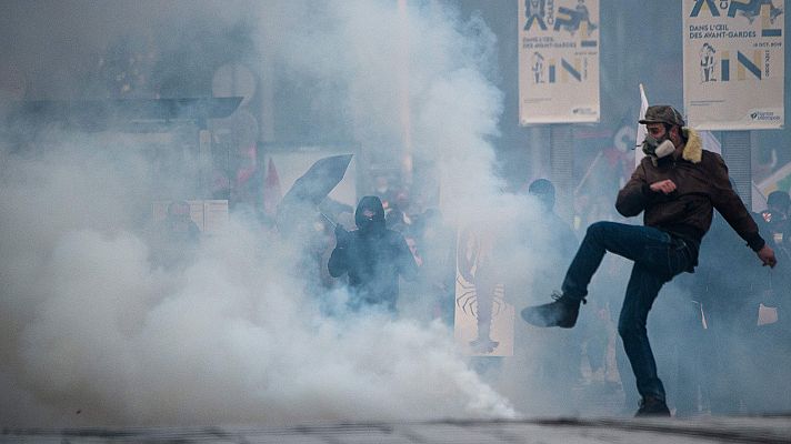 Tercer día de protestas en Francia contra el gobierno de Macron