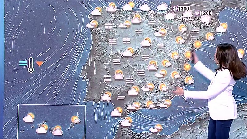 La nieblas en el interior dan paso a un lunes de cielos claros con temperaturas en descenso en el norte peninsular