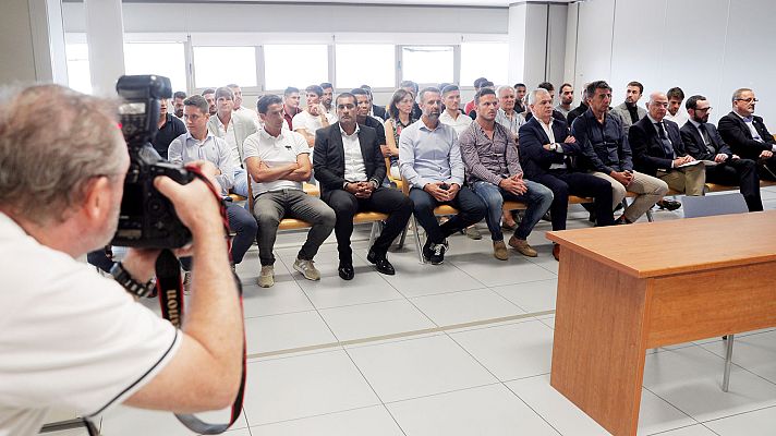 Telediario 1 - Absuelven a los jugadores acusados de amañar el Levante-Zaragoza