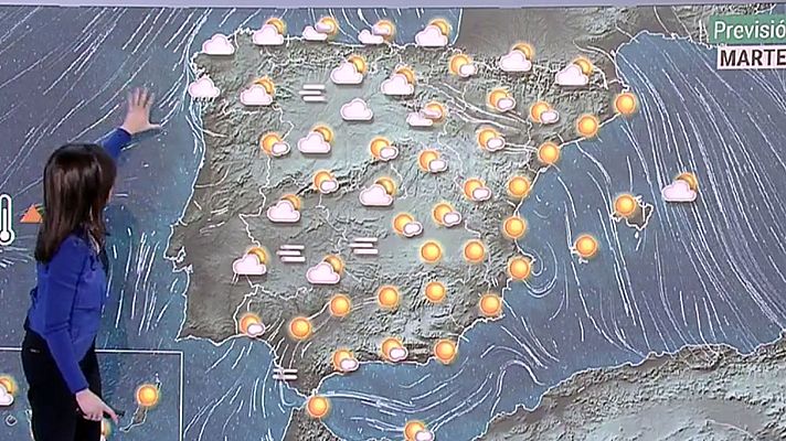 El tiempo - Viento fuerte en el norte peninsular, nieblas en el interior y descenso de las temperaturas