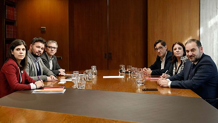 PSOE y ERC avanzan para desbloquear la investidura y encauzar el "conflicto político" en Cataluña