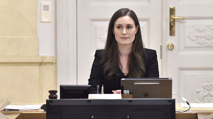 Telediario 1 - Sanna Marin, la precoz primera ministra de Finlandia