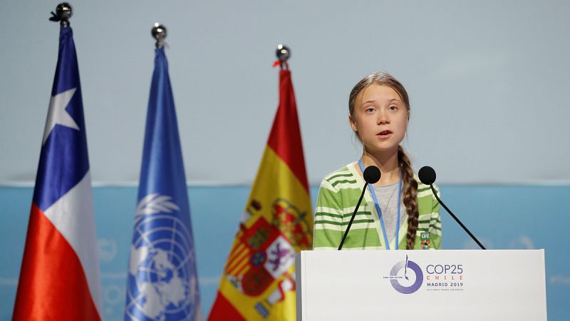Greta Thunberg pide m�s implicaci�n de los pa�ses ricos para llegar a las emisiones cero
