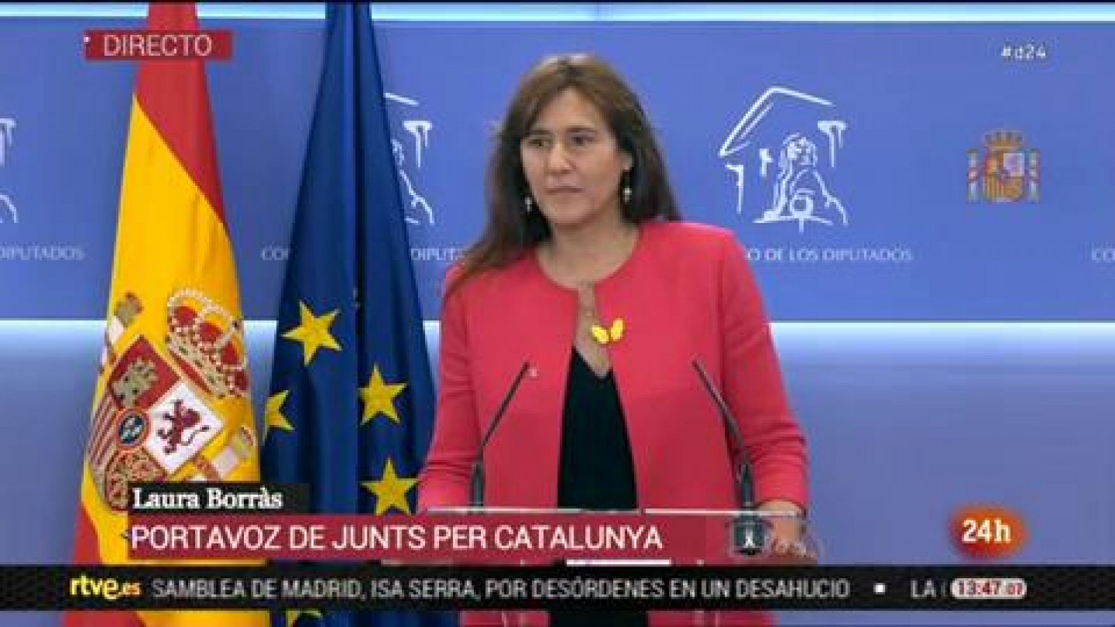 Informativo 24h: Laura Borràs mantiene su 'no' a Sánchez: "No renunciaremos a la autodeterminación" | RTVE Play