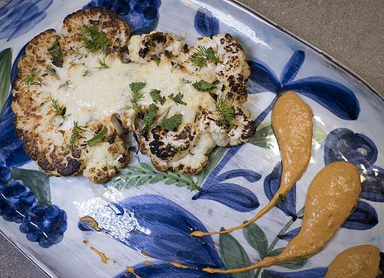 RTVE Cocina - "Coliflor asada con salsa de yogur" de Dani García