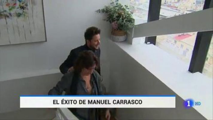 Telediario 1 - Espectacular concierto de Manuel Carrasco en Madrid, ante 55 mil personas