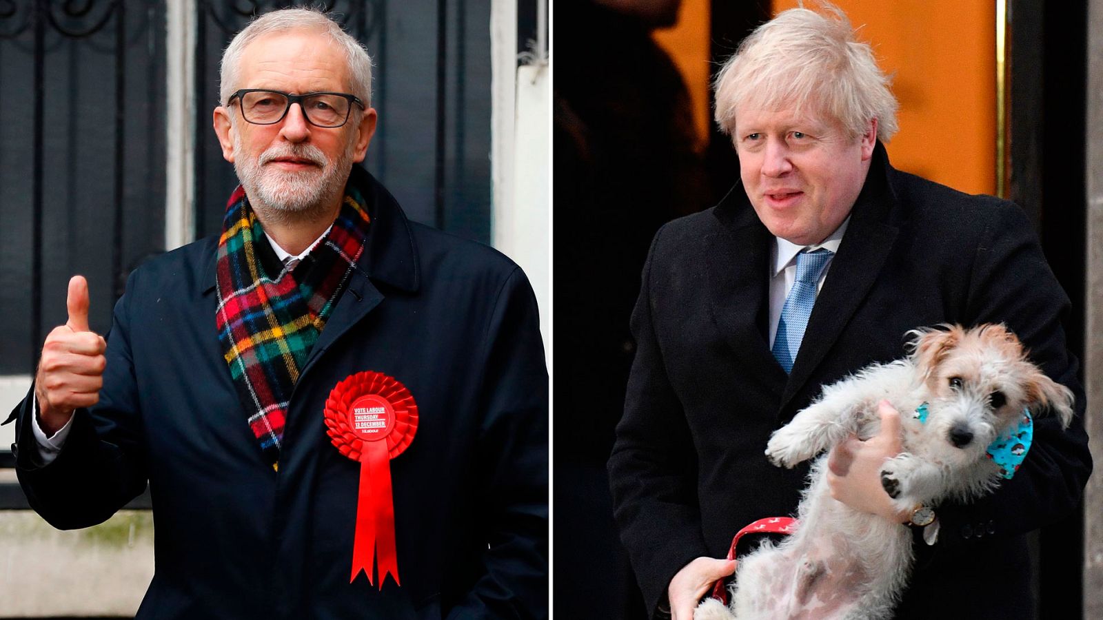 Johnson y Corbyn, dos figuras opuestas en lo político y en lo personal
