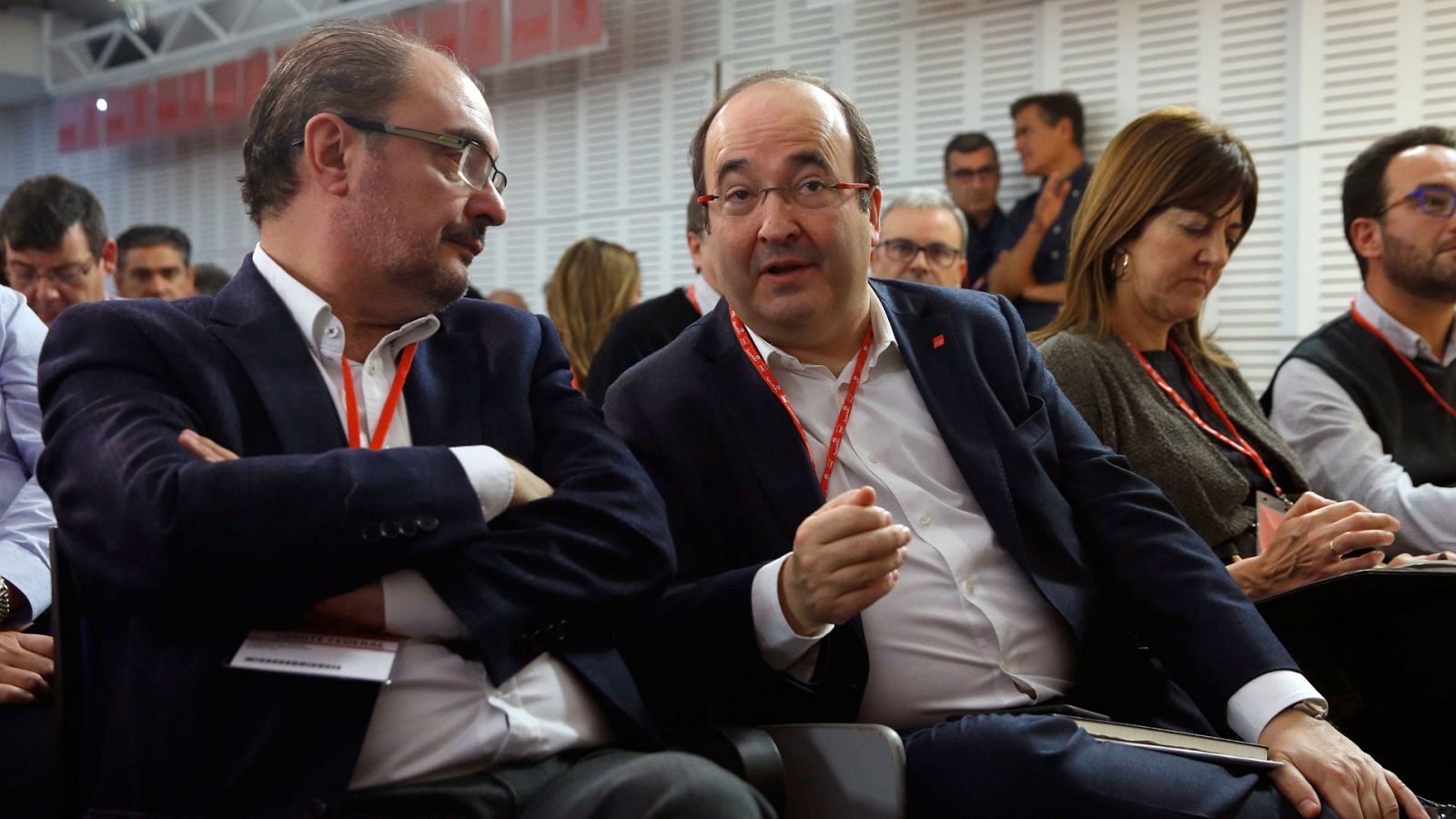 Malestar en las filas del PSOE con cruce de reproches entre Iceta, Page y Lambán por la negociación con ERC - RTVE.es