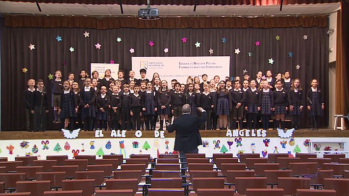 Un colegio de Madrid enseña valores a través del proceso de creación de un villancico