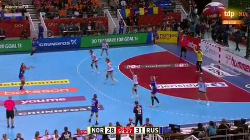 La seleccin de balonmano femenino de Rusia, dirigidao por el espaol Ambros Martn, se ha colgado la medalla de bronce en el Mundial de Japn 2019 tras imponerse 28-33 a Noruega en la final de consolacin.