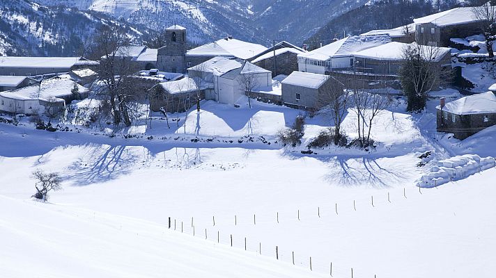 Nevadas en el noroeste peninsular